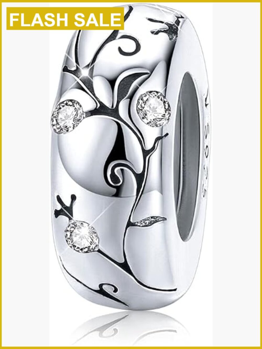 925 Sterling Silver Stopper Beads Spacers Charms for Bracelets